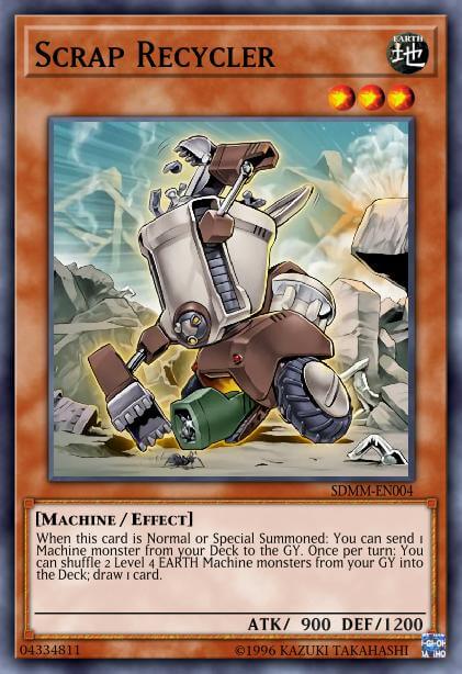 Scrap Recycler is a dime-a-dozen engine right now, but in Orcust without Knightmare it takes on a new importance to the combo.